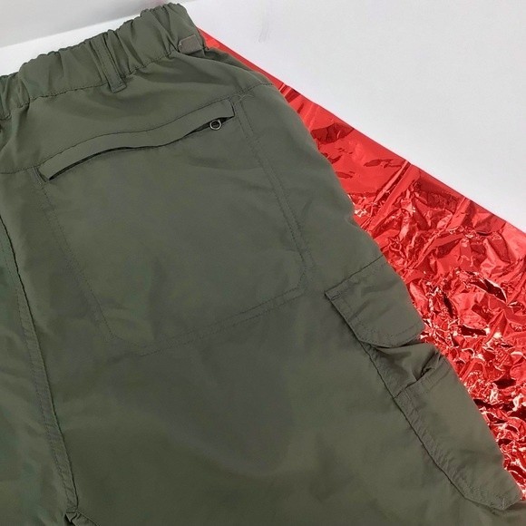 REI Men's Cargo Convertible Hiking Green Outdoor Pants UPF 50 Size M 36L - Picture 10 of 16